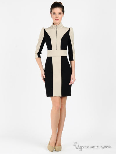 Платье Maria Rybalchenko, цвет бежевый, черный