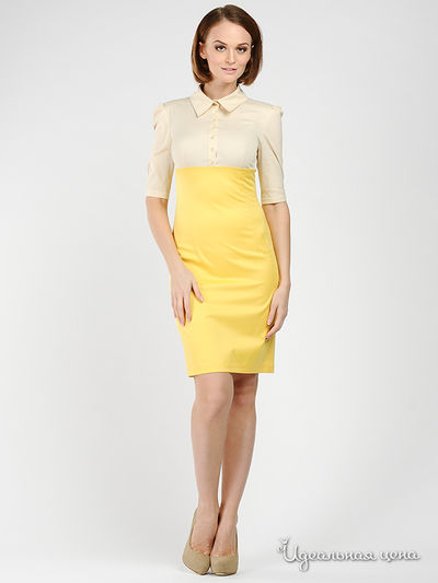 Платье Maria Rybalchenko, цвет бежевый, желтый
