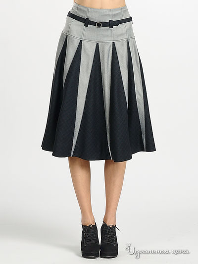 Юбка Maria Rybalchenko, цвет синий, серый