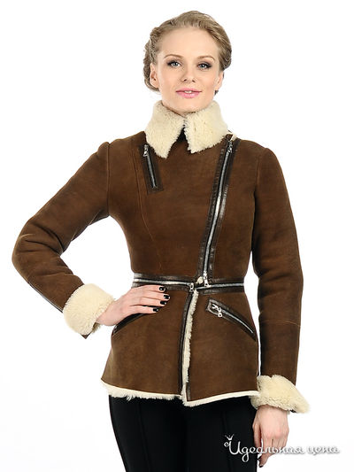 Дубленка Maria Rybalchenko, цвет бежевый