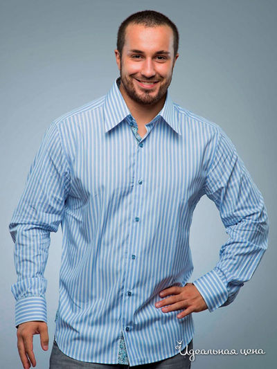 Рубашка Jess France, цвет Белая в голубую полоску