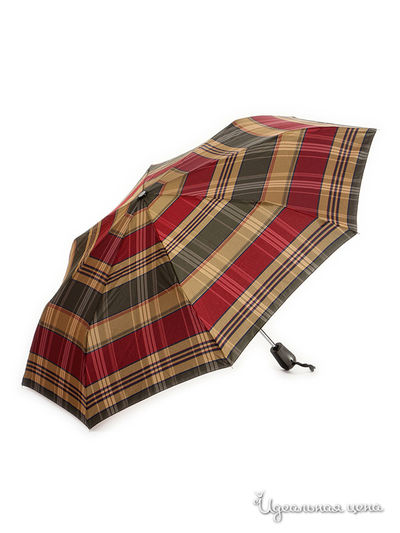 Зонт Ferre, цвет зеленый, красный-золотая клетка