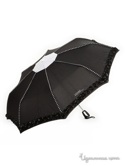 Зонт Ferre, цвет черный/белый кант сборка
