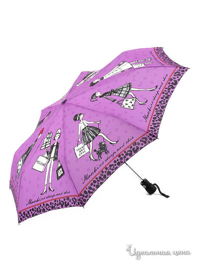 Зонт Moschino, цвет фуксия