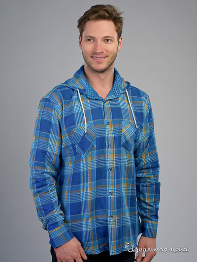 Рубашка Jess France, цвет синяя, желтая