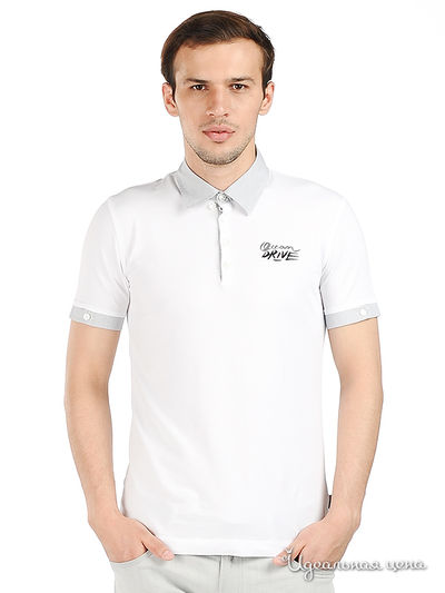 Поло Love Moschino, цвет белый