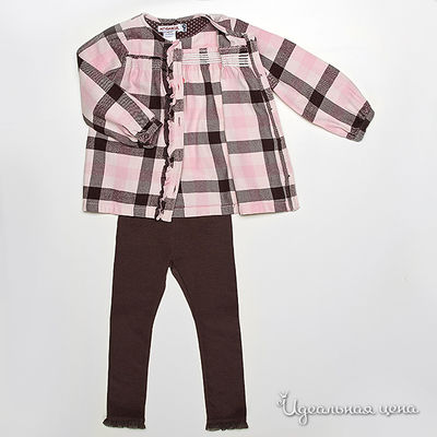 Комплект Krickets для девочки, цвет розовый / темно-коричневый, рост 103-123 см