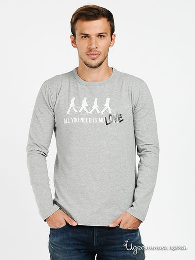 Лонгслив Love Moschino, цвет серый