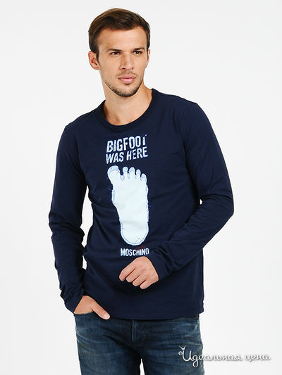 Лонгслив Love Moschino, цвет синий