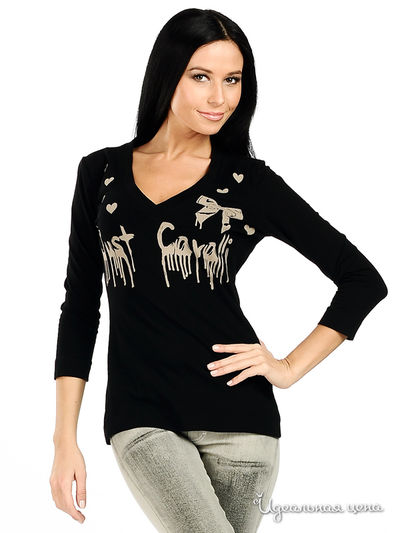 Лонгслив Just Cavalli, цвет черный