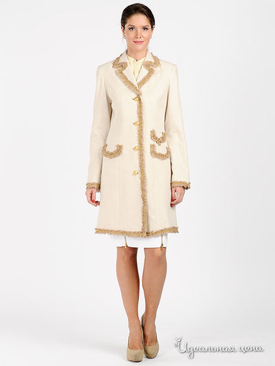 Плащ Rocco Barocco, цвет бежевый