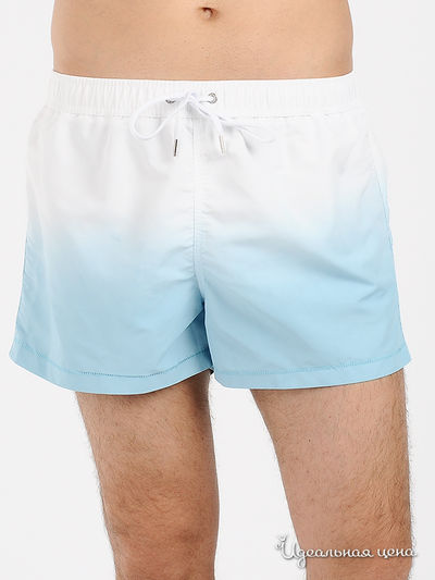 Шорты Just Cavalli, цвет голубой, белый