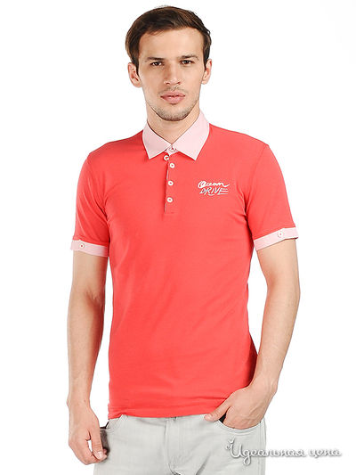 Поло Love Moschino, цвет коралловый