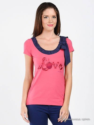 Футболка Love Moschino, цвет розовый