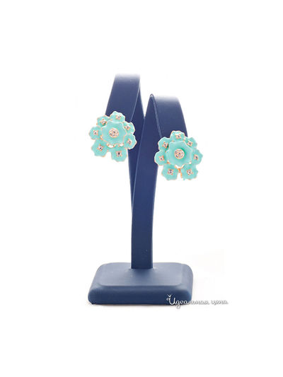 Серьга Be You to Full, цвет голубой