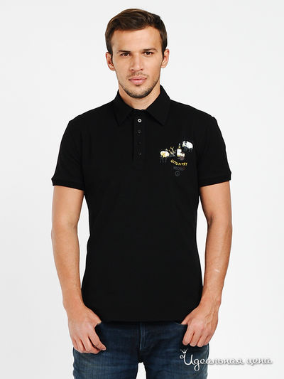 Поло Love Moschino, цвет черный