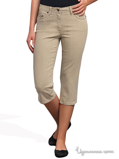 Укороченные джинсы Linda Million X Woman, цвет бежевый