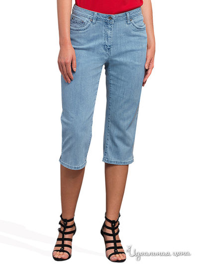 Укороченные джинсы Linda Million X Woman, цвет голубой