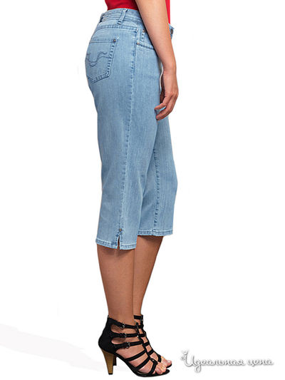 Укороченные джинсы Linda Million X Woman, цвет голубой