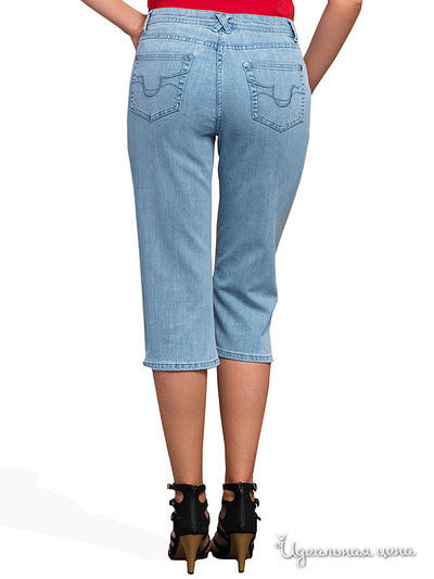 Укороченные джинсы Linda Million X Woman, цвет голубой