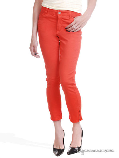 Прямые джинсы Rita длины 7/8 Million X Woman, цвет красно-оранжевый
