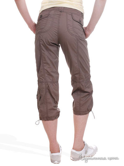 Укороченные брюки карго Million X Woman, цвет коричневый