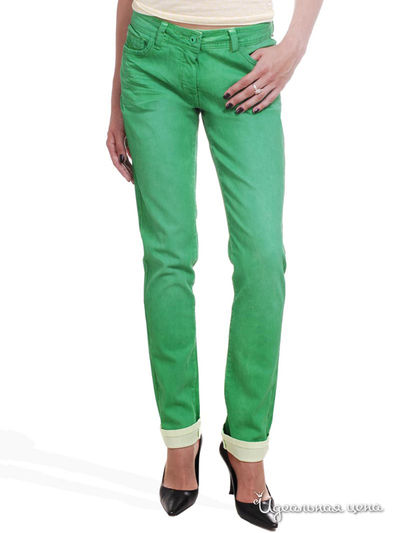 Узкие джинсы Victoria, длина 32 Million X Woman, цвет зеленый