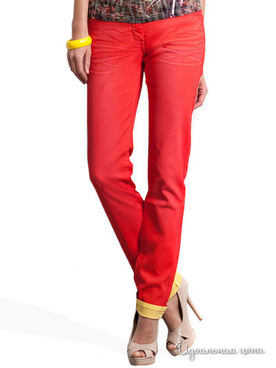 Узкие джинсы Victoria, длина 32 Million X Woman, цвет оранжевый