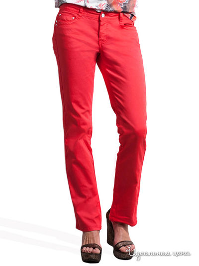 Прямые брюки Victoria, длина 32 Million X Woman, цвет ярко-красный