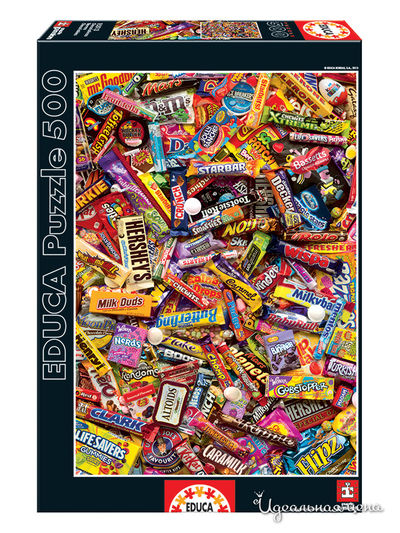 Паззл 500 деталей "Шоколадные батончики" Educa
