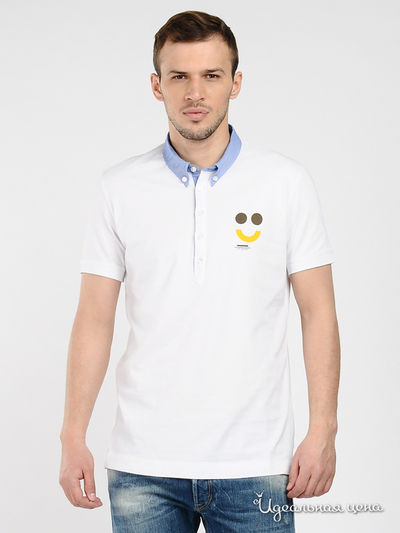 Поло Love Moschino, цвет Белый