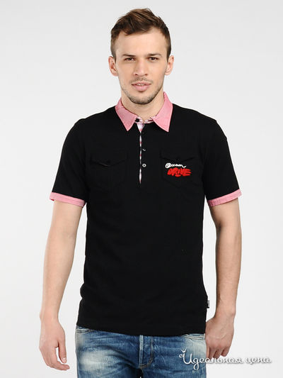 Поло Love Moschino, цвет черный