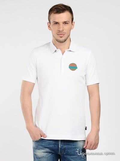 Поло Love Moschino, цвет белый