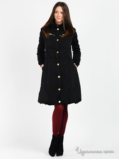 Пальто Love Moschino, цвет черный