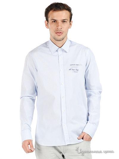 Рубашка Love Moschino, цвет голубой