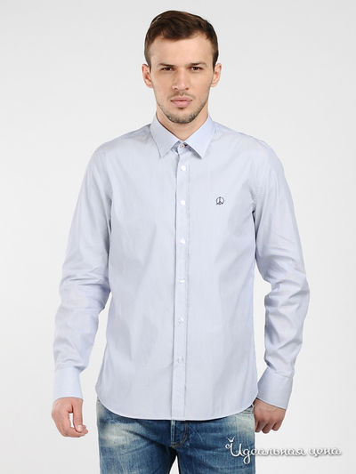 Рубашка Love Moschino, цвет голубой