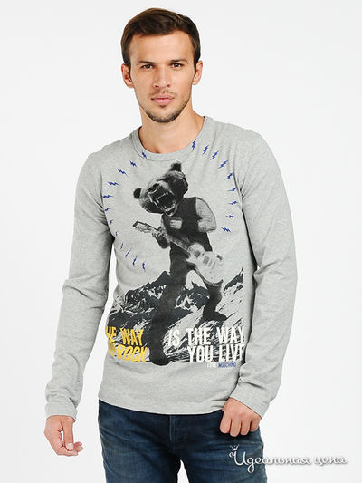 Лонгслив Love Moschino, цвет серый