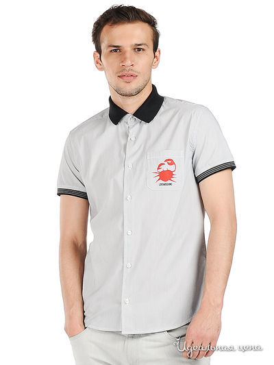 Рубашка Love Moschino, цвет серый