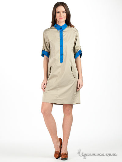 Платье Love Moschino, цвет бежевый