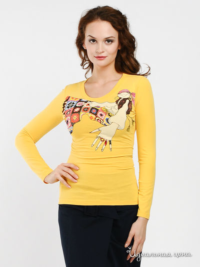 Лонгслив Love Moschino, цвет Желтый