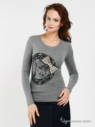 Лонгслив Love Moschino, цвет серый