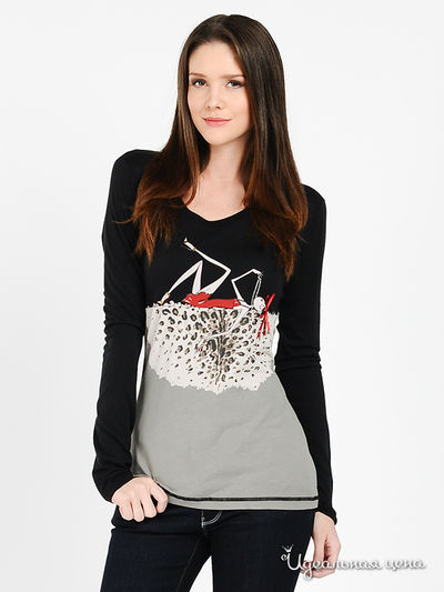 Лонгслив Love Moschino, цвет черный