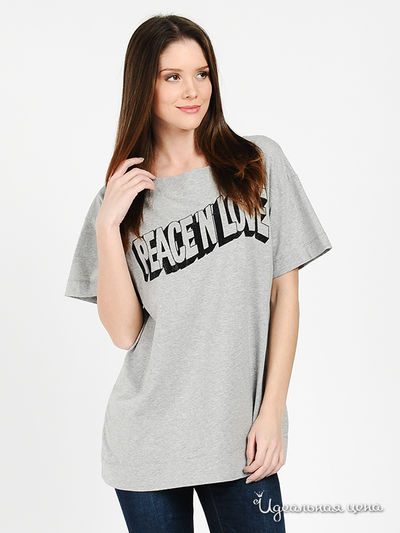 Футболка Love Moschino, цвет серый