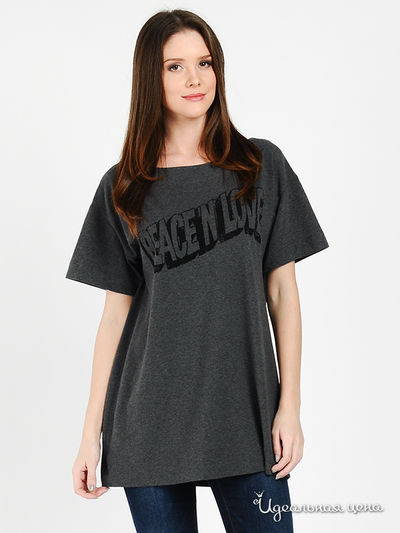 Футболка Love Moschino, цвет серый