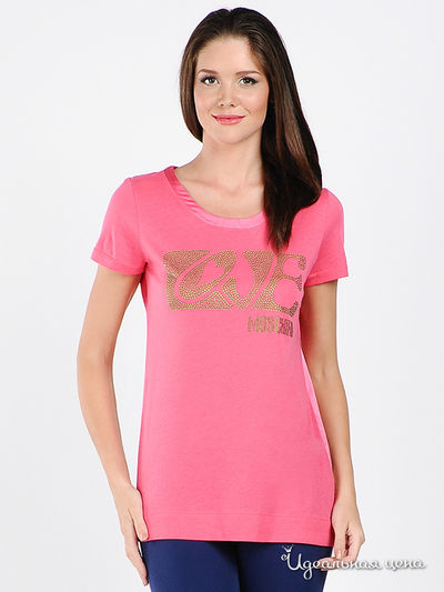 Футболка Love Moschino, цвет розовый