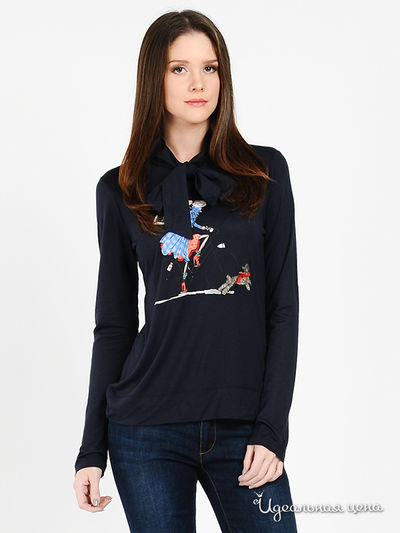 Лонгслив Love Moschino, цвет синий