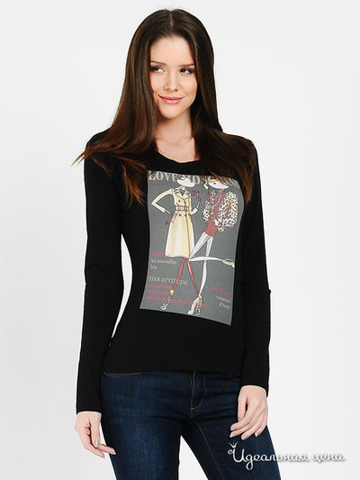 Лонгслив Love Moschino, цвет черный