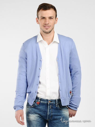 Кардиган Love Moschino, цвет голубой