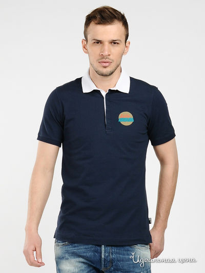 Поло Love Moschino, цвет синий