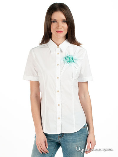 Рубашка Love Moschino, цвет Белый